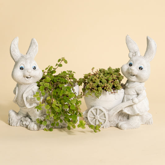 Rabbit Pair Planter