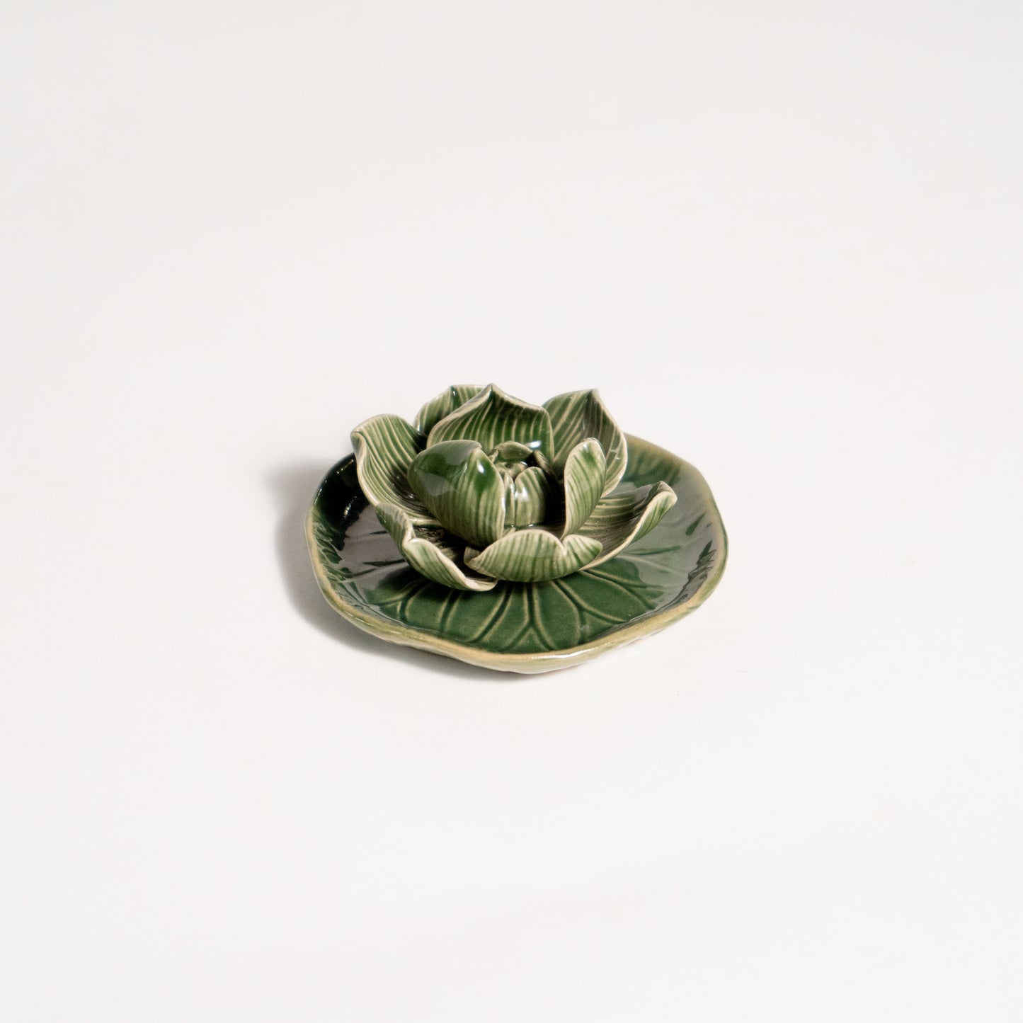 Flower Incense Holder on Leaf