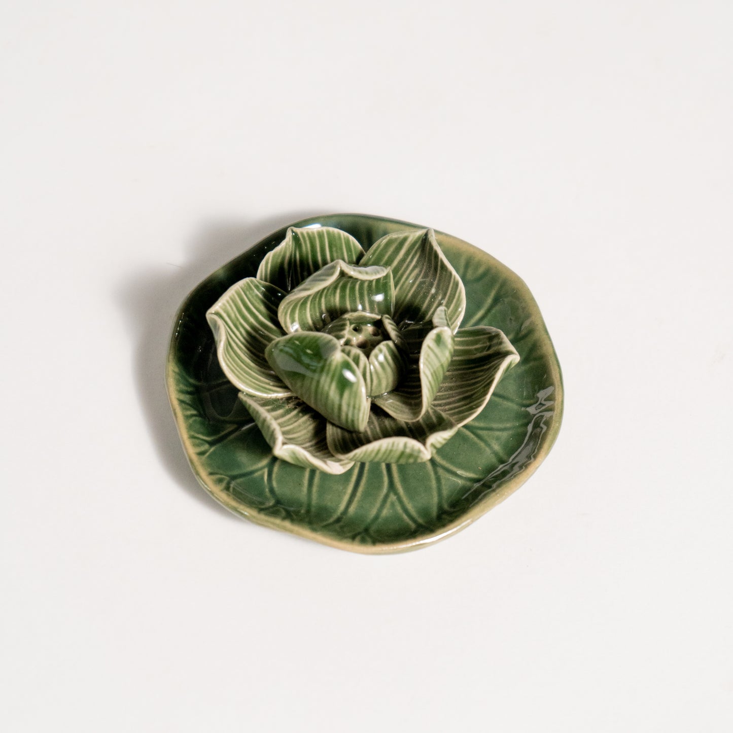 Flower Incense Holder on Leaf